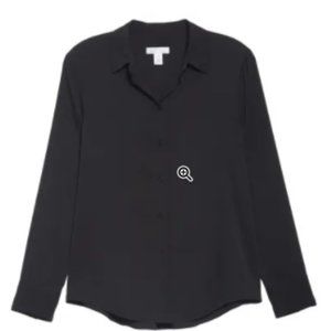 Nordstrom Signature Stretch Silk Button-Up Shirt